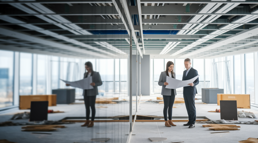 Comment choisir un entrepreneur en travaux pour rénover un bureau ?